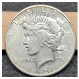 1926-S Peace Dollar AU