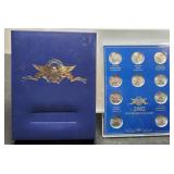 2002 10 Quarter Set P&D Unc. w/ Case