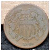 1869 Two Cent