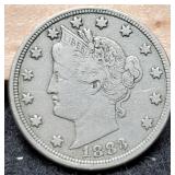 1883 No Cents V Nickel w/ Full Liberty