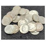 (30) Silver Roosevelt Dimes