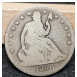 1856-O Liberty Seated Half Dollar