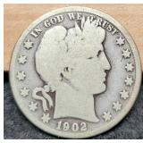 1902-S Barber Half Dollar