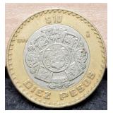 1998 Mexico 10 Pesos