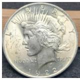 1922 Peace Dollar Unc.
