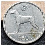 1928 Ireland 6 Pence