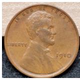 1910 L. Cent XF