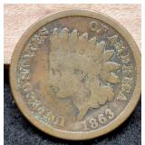 1863 Indian Head Cent