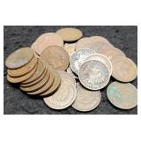 (30) Indian Head Cents BAck to 1865