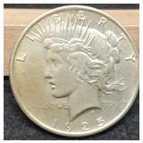 1925 Peace Dollar AU