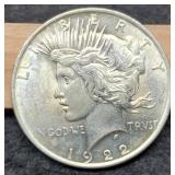 1922 Peace Dollar Unc.