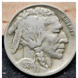 1924-D Buffalo Nickel VF Bold Date