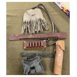 Leather Bag, Cartridge Holders & More