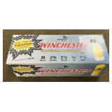 100 rnds Winchester 20ga Shotshells