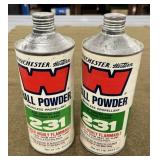 2 - 1lbs Cans Winchester 231 Ball Powder