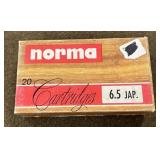 Norma 6.5 Jap Ammo & Brass