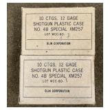 20 rnds Military 12ga 4B Buckshot Ammo