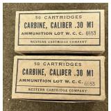 100 rnds Western .30 Carbine Ammo