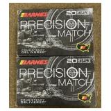 40 rnds Barnes .338 Lapua Mag Ammo