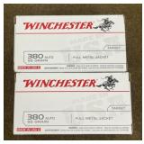 200 rnds Winchester .380 Auto Ammo