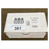 500ct S&S .32 Cal Bullets