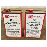 2 - 1lbs Cans Goex FFg Black Powder