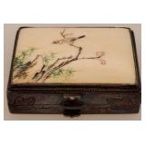 1 3/4" Jewelry Box Marked Silver