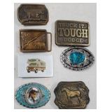 6 Lg. Belt  Buckles