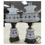 2 Gone with the Wind Style Electric Lamps