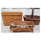 3 - Longaberger Baskets