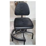 Adjustable Swivel Black Stool