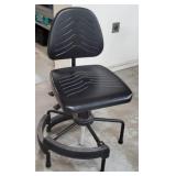 Adjustable Swivel Black Stool