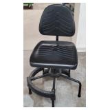 Adjustable Swivel Black Stool