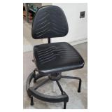 Adjustable Swivel Black Stool