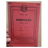 Hercules Engine Parts Book