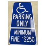 12" x 24" Metal Handicap Parking Sign
