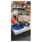 Large Box of Camping Supplies