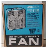 20" 3 Speed Box Fan