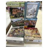 6- 1000 Piece Jigsaw Puzzles