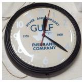 16" Gold Insurance Co. Electric Clock