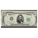 1950D $5 FR Note Uncirculated