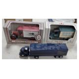 Diecast Ertl Banks & Semi Trailers
