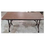 Adjustable Height Folding Table