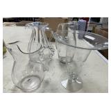 Clear Glass Pitchers & Vases