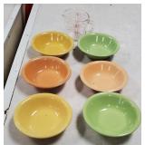 7" Bowls & Pyrex Measuring Cup