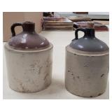 2 - 1 Gallon Stone Crocks