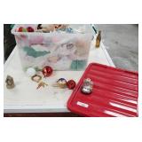 Tote full of Christmas Ornaments