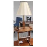 Lamp Table w/ Magazine Rack