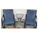 Glass Top Tandem Glider Set