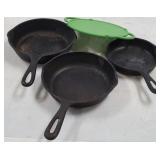 3 Cast Iron Skillets